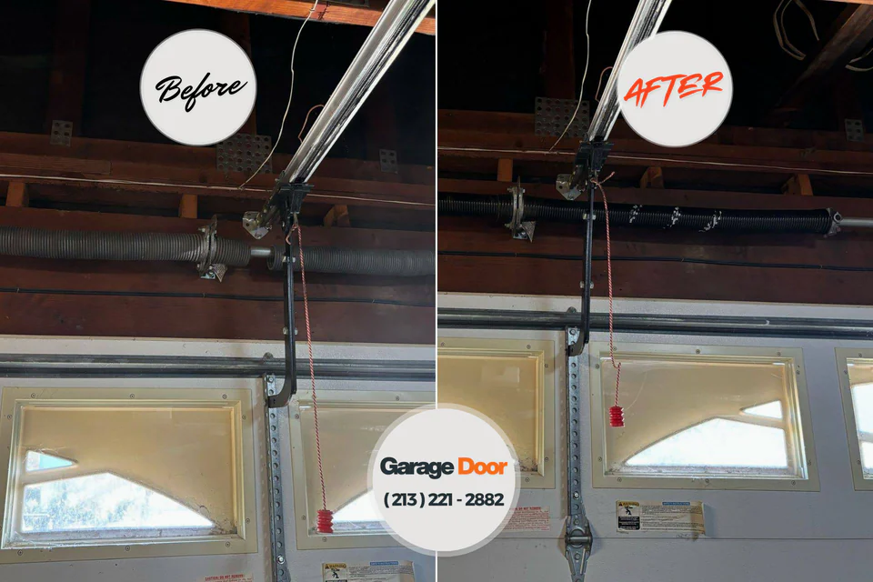 Before and after: garage door repair Ste. Genevieve County